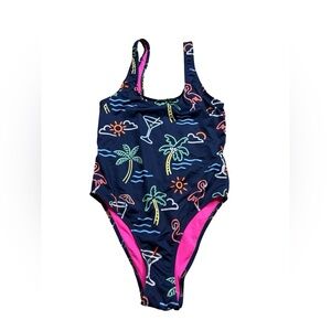 ✨🌴‎ Chubbies Neon Tropical Print One-Piece Swimsuit Extra Small 🌴✨